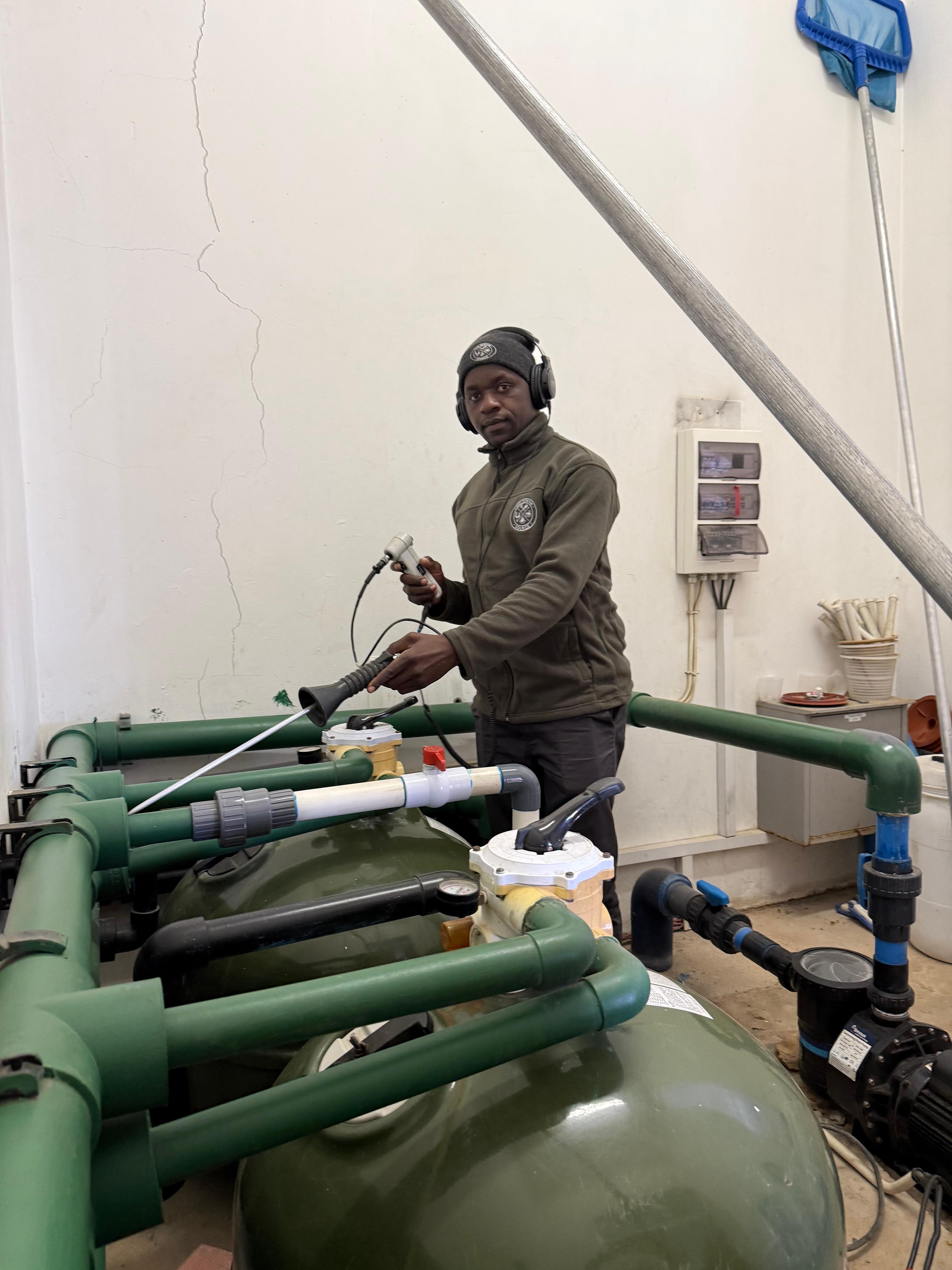 Pool pump Acoustic testing for leaks 3